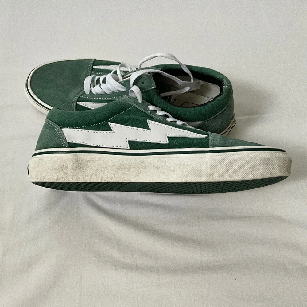REVENGE X STORM Classic Plus Canvas Suede Sneakers Green